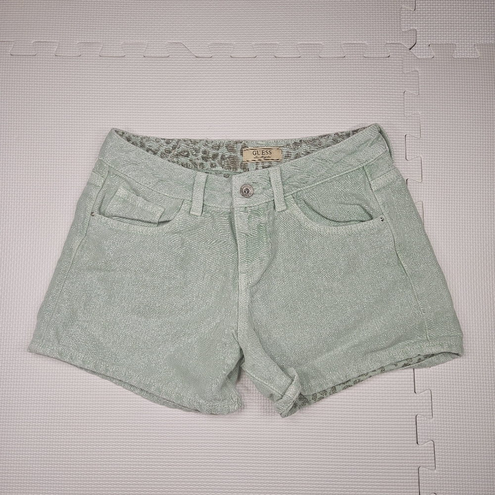 Guess Green Jean Shorts